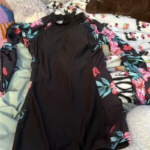 SHEIN Black Floral Jumpsuit